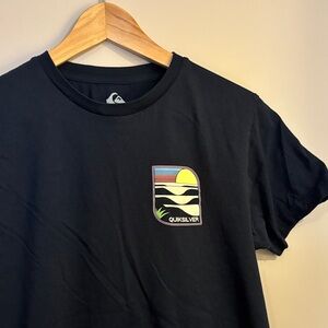 Quiksilver Navy Tee with Sunset Patch